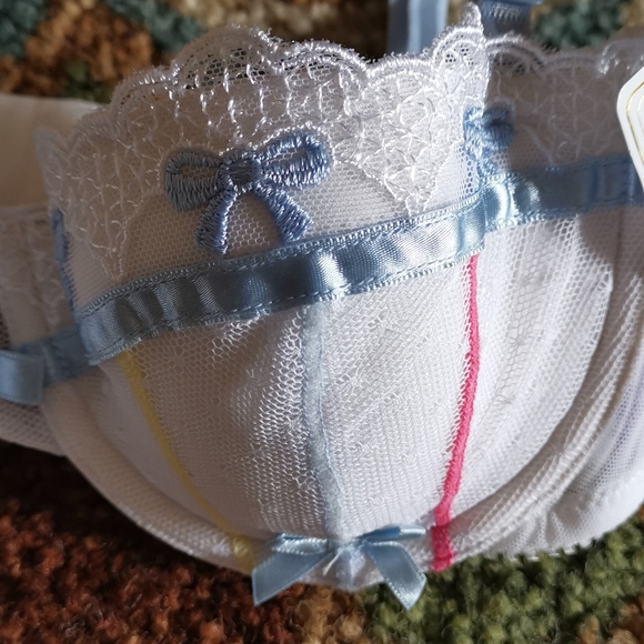 Rene Rofe White Lace Bra - Picture 5 of 14